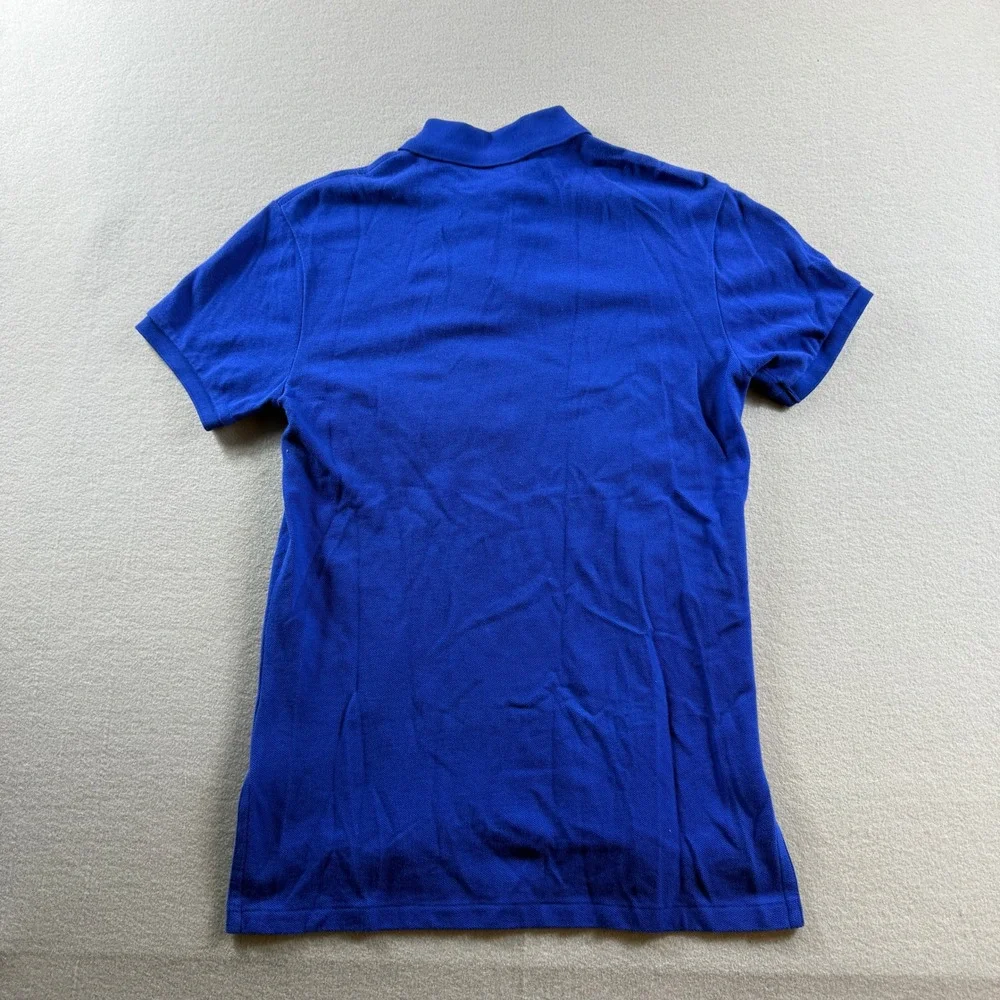 Polo Ralph Lauren Polo Shirt Mens Small Blue USA Big Pony Custom Fit Rugby